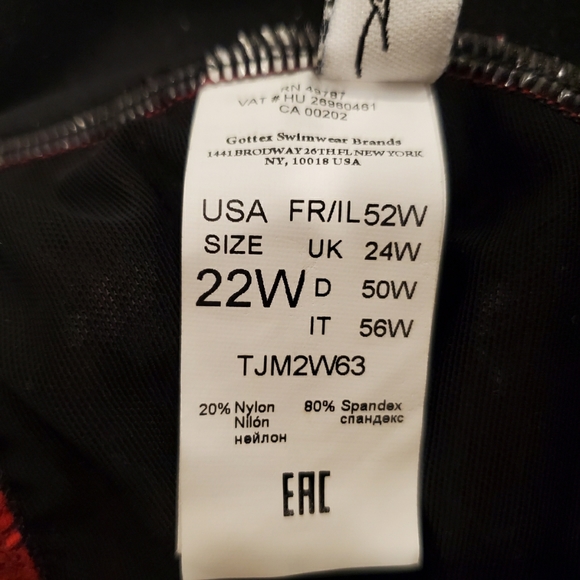 Profile by Gottex Floral Red One Piece Swimsuit - Picture 7 of 8